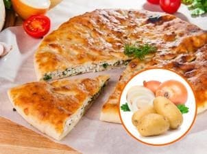 С картофелем и жареным луком